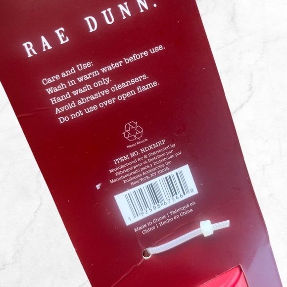 Rae Dunn Holiday Rolling Pin Tis The Season red - Picture 6 of 7